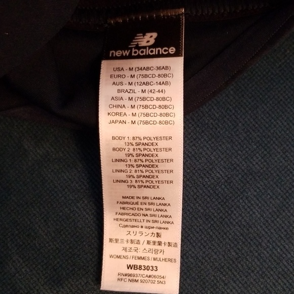 NWT New Balance Release High Neck Sports Bra M - Picture 3 of 3